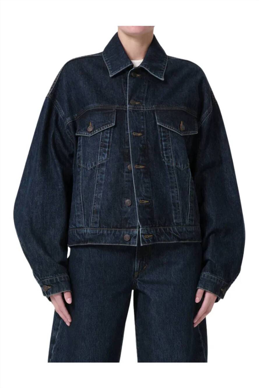 NEW AGOLDE dalton balloon jacket in pendulum